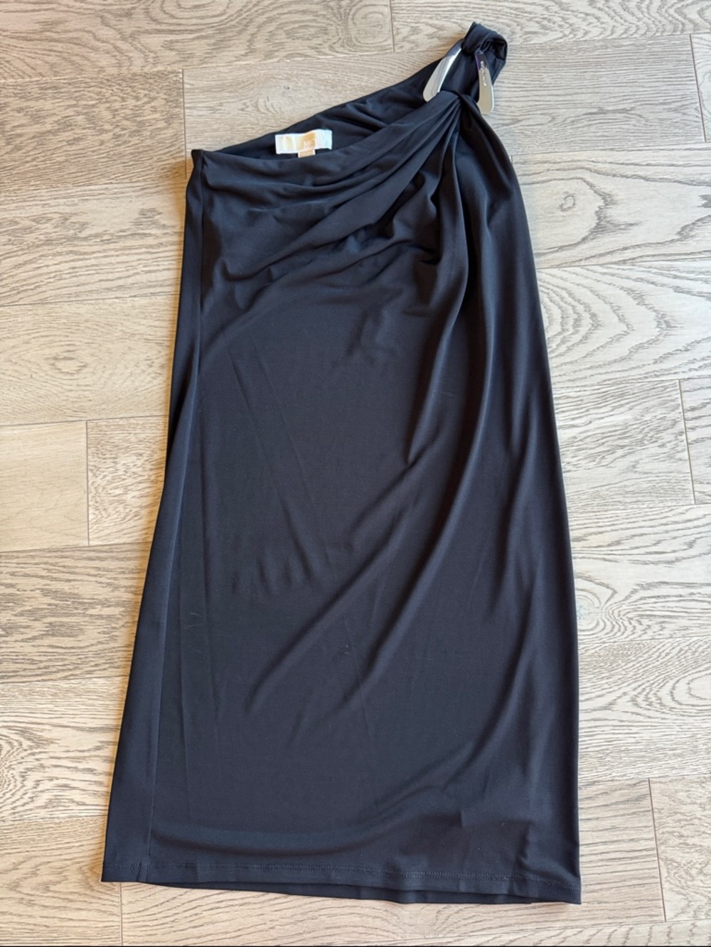 MICHAEL Michael Kors Black One-Shoulder Dress XS
